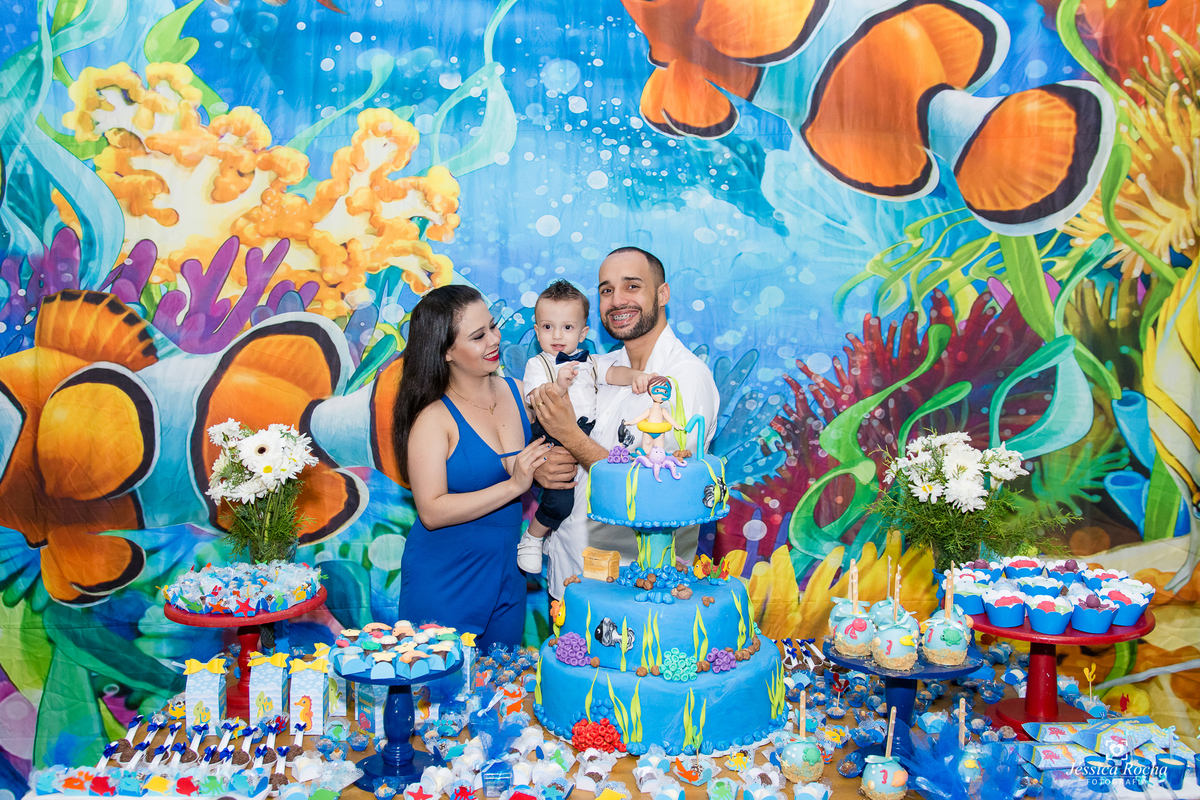 FESTA INFANTIL EM VILA VELHA- CERIMONIAL VILA KIDS PARK- TEMA FUNDO DO MAR-FOTOGRAFO INFANTIL EM VILA VELHA ES- FESTA DE 1 ANO