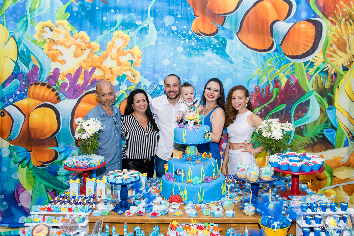 FESTA INFANTIL EM VILA VELHA- CERIMONIAL VILA KIDS PARK- TEMA FUNDO DO MAR-FOTOGRAFO INFANTIL EM VILA VELHA ES- FESTA DE 1 ANO