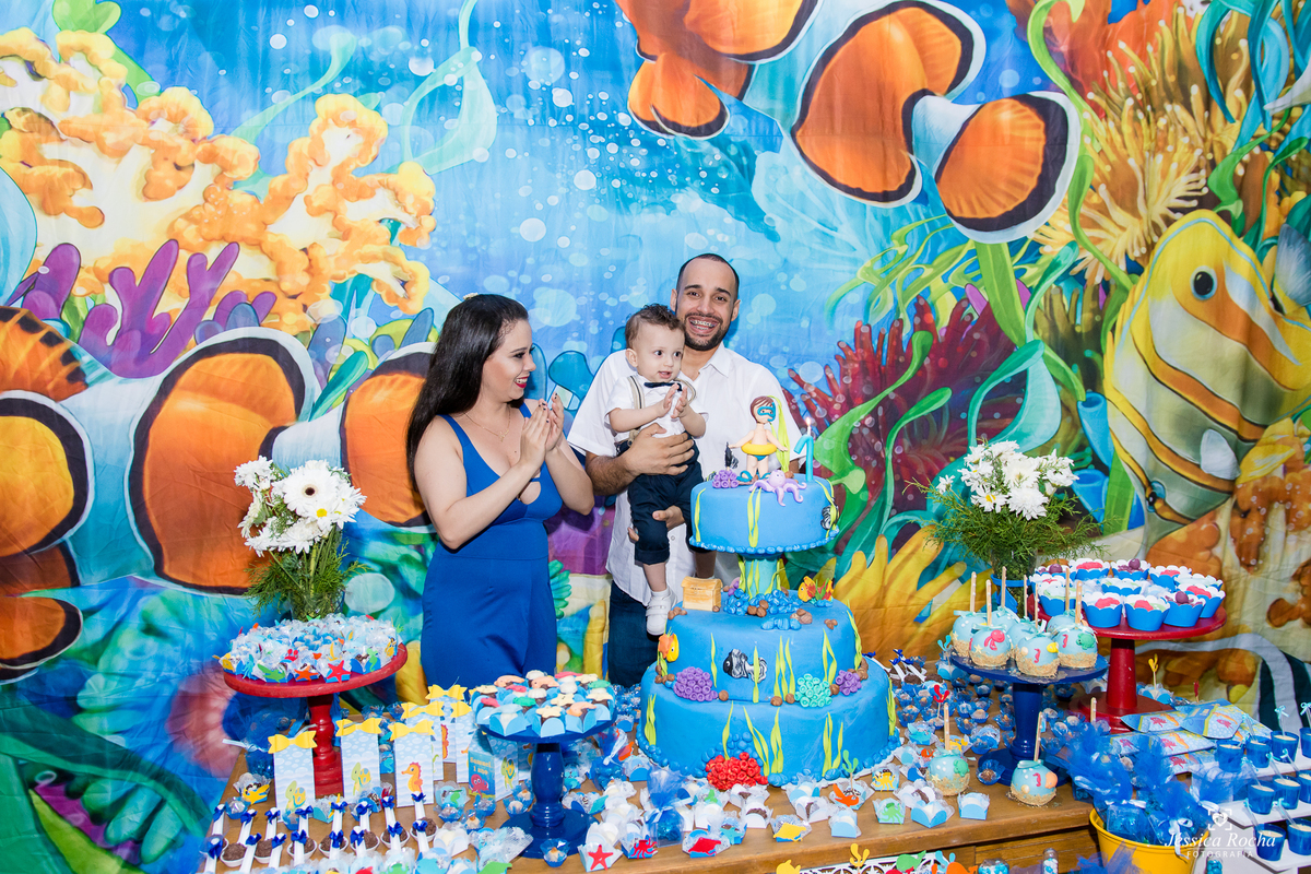 FESTA INFANTIL EM VILA VELHA- CERIMONIAL VILA KIDS PARK- TEMA FUNDO DO MAR-FOTOGRAFO INFANTIL EM VILA VELHA ES- FESTA DE 1 ANO