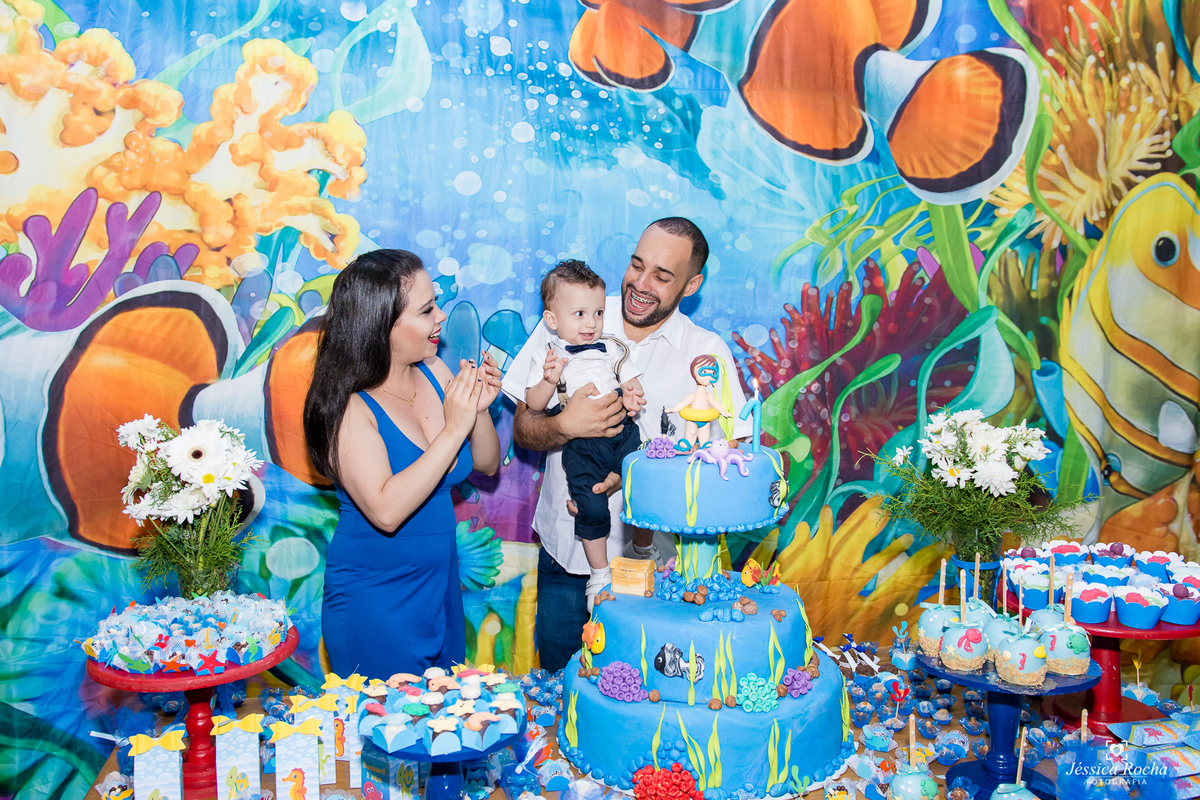 FESTA INFANTIL EM VILA VELHA- CERIMONIAL VILA KIDS PARK- TEMA FUNDO DO MAR-FOTOGRAFO INFANTIL EM VILA VELHA ES- FESTA DE 1 ANO