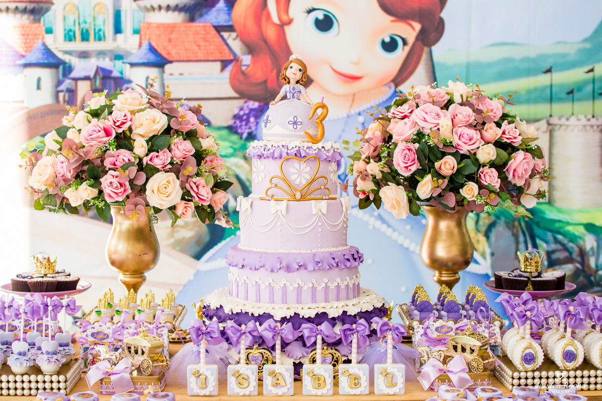 Festa infantil, decoracao princesa sofia na Praia da Costa em Vila Velha