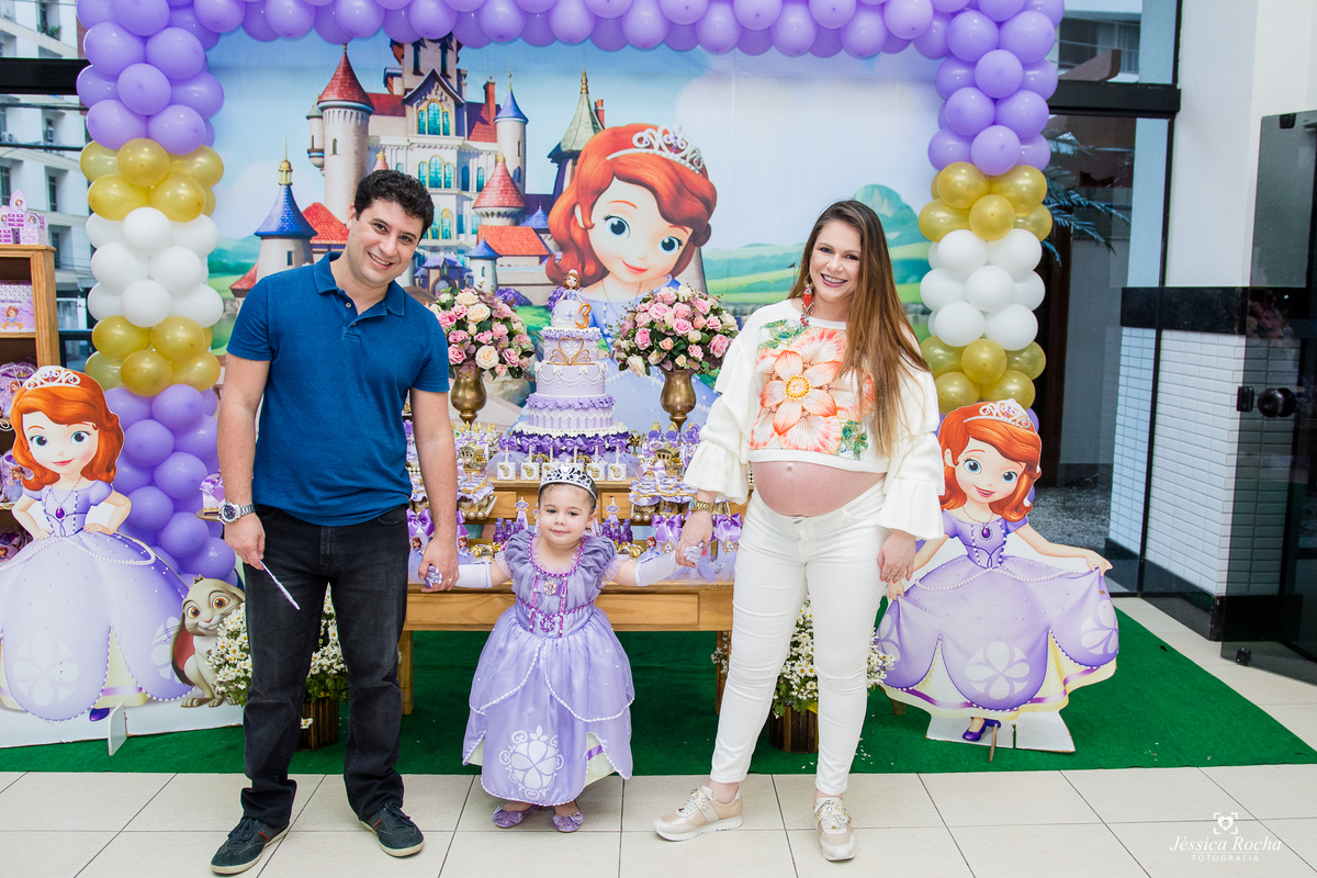 Festa infantil em vila velha - es, decoracao princesa sofia, jessica rocha fotografia