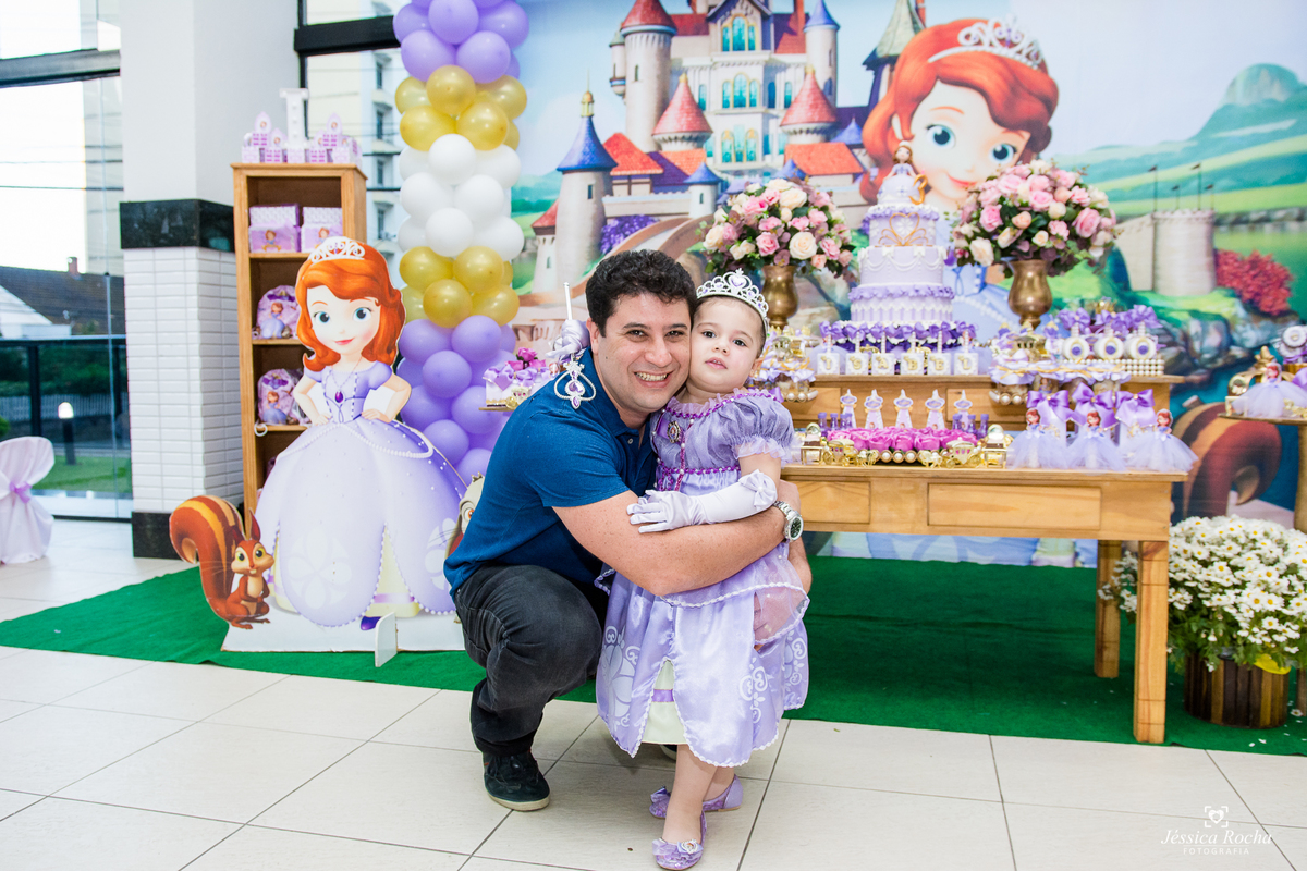 Festa infantil em vila velha - es, tema princesa sofia, jessica rocha fotografia
