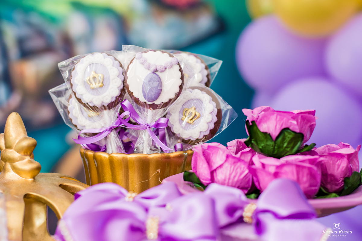 Festa infantil, decoracao princesinha sofia na Praia da Costa em Vila Velha - ES