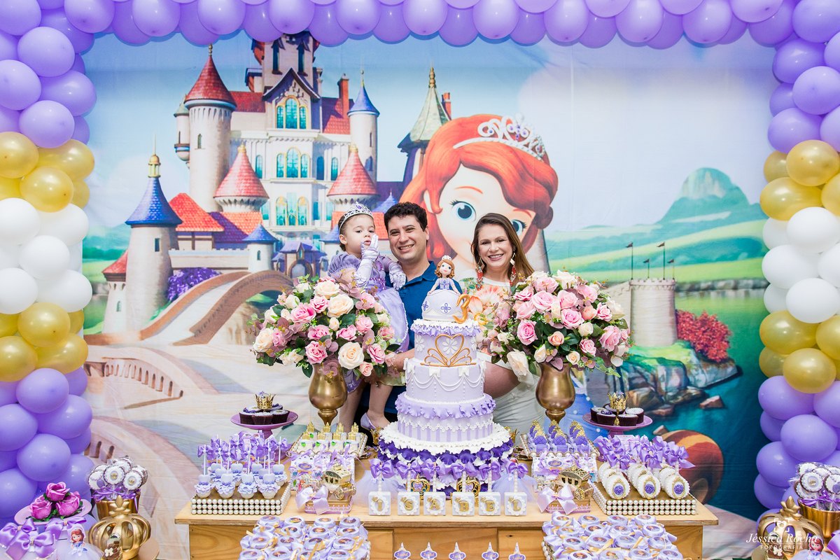 Festa infantil em vila velha - es, decoracao princesa sofia, jessica rocha fotografia