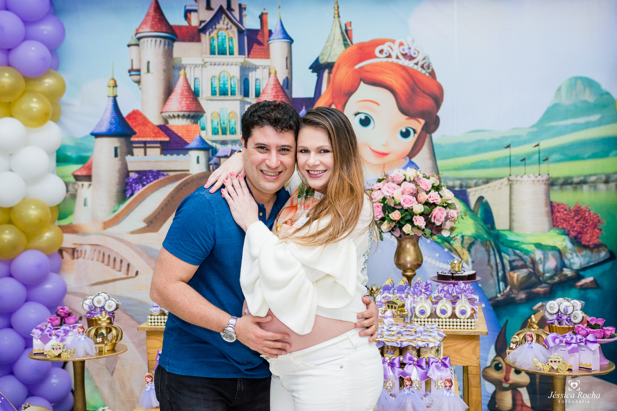 Festa de menina tema princesa sofia.