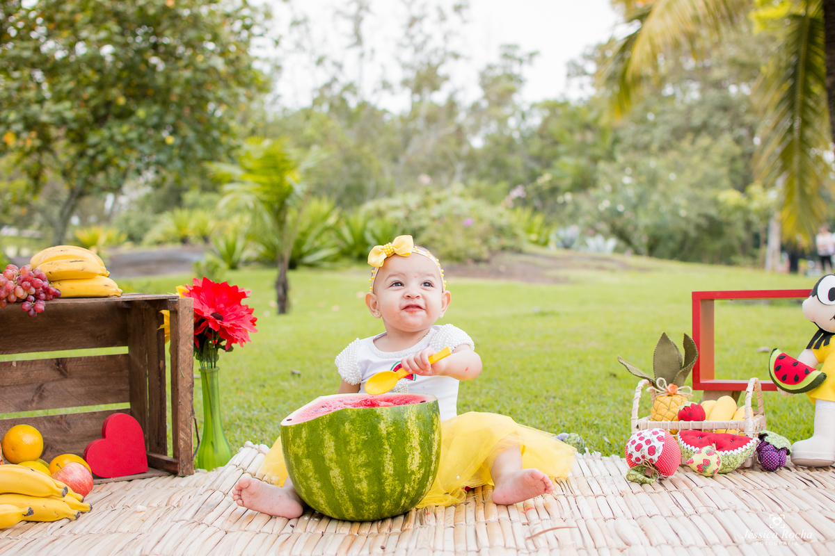 ENSAIO EXTERNO INFANTIL-BOOK DE 1 ANO-FOTOS PRE ANIVERSARIO-BOOK INFANTIL EM VITORIA-SMASH THE FRUIT-SMASH TEMA MAGALI-JESSICA ROCHA FOTOGRAFIA