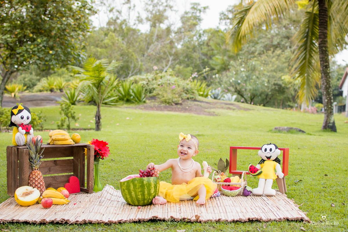ENSAIO EXTERNO INFANTIL-BOOK DE 1 ANO-FOTOS PRE ANIVERSARIO-BOOK INFANTIL EM VITORIA-SMASH THE FRUIT-SMASH TEMA MAGALI-JESSICA ROCHA FOTOGRAFIA
