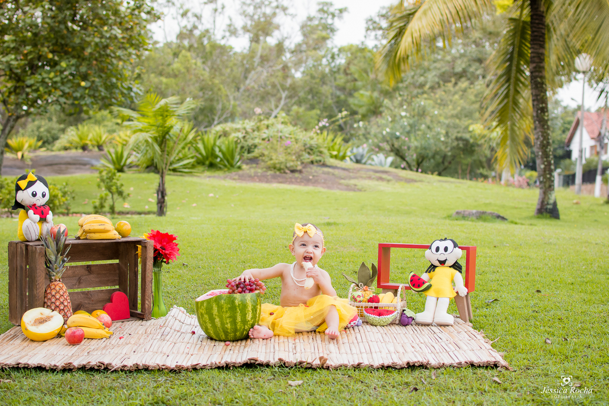 ENSAIO EXTERNO INFANTIL-BOOK DE 1 ANO-FOTOS PRE ANIVERSARIO-BOOK INFANTIL EM VITORIA-SMASH THE FRUIT-SMASH TEMA MAGALI-JESSICA ROCHA FOTOGRAFIA