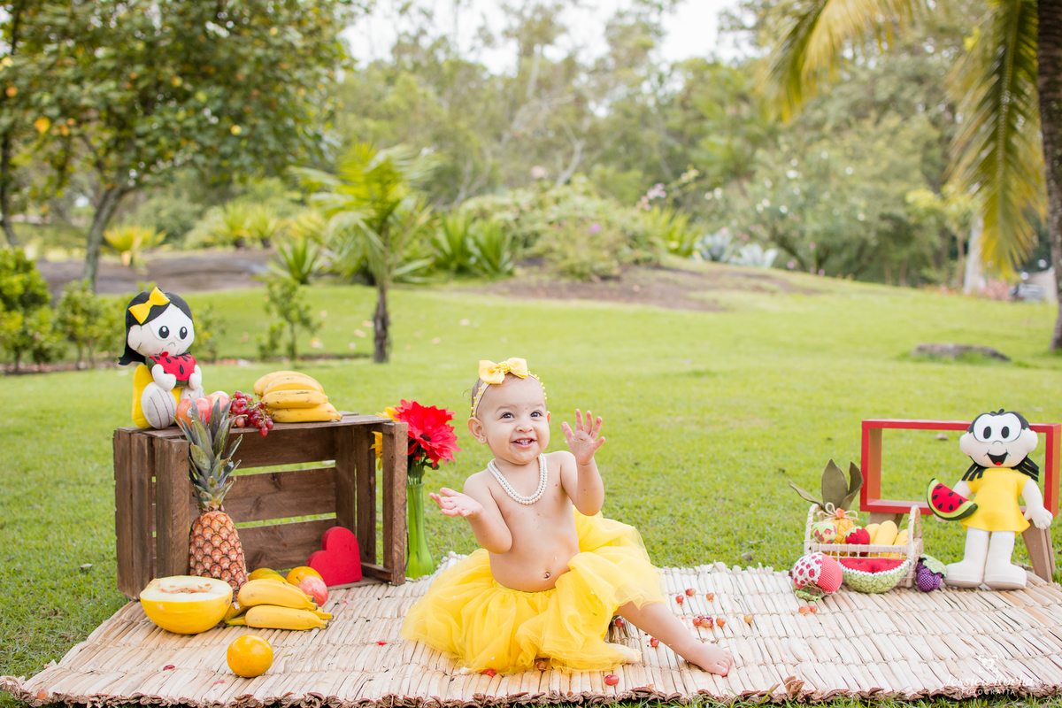 ENSAIO EXTERNO INFANTIL-BOOK DE 1 ANO-FOTOS PRE ANIVERSARIO-BOOK INFANTIL EM VITORIA-SMASH THE FRUIT-SMASH TEMA MAGALI-JESSICA ROCHA FOTOGRAFIA