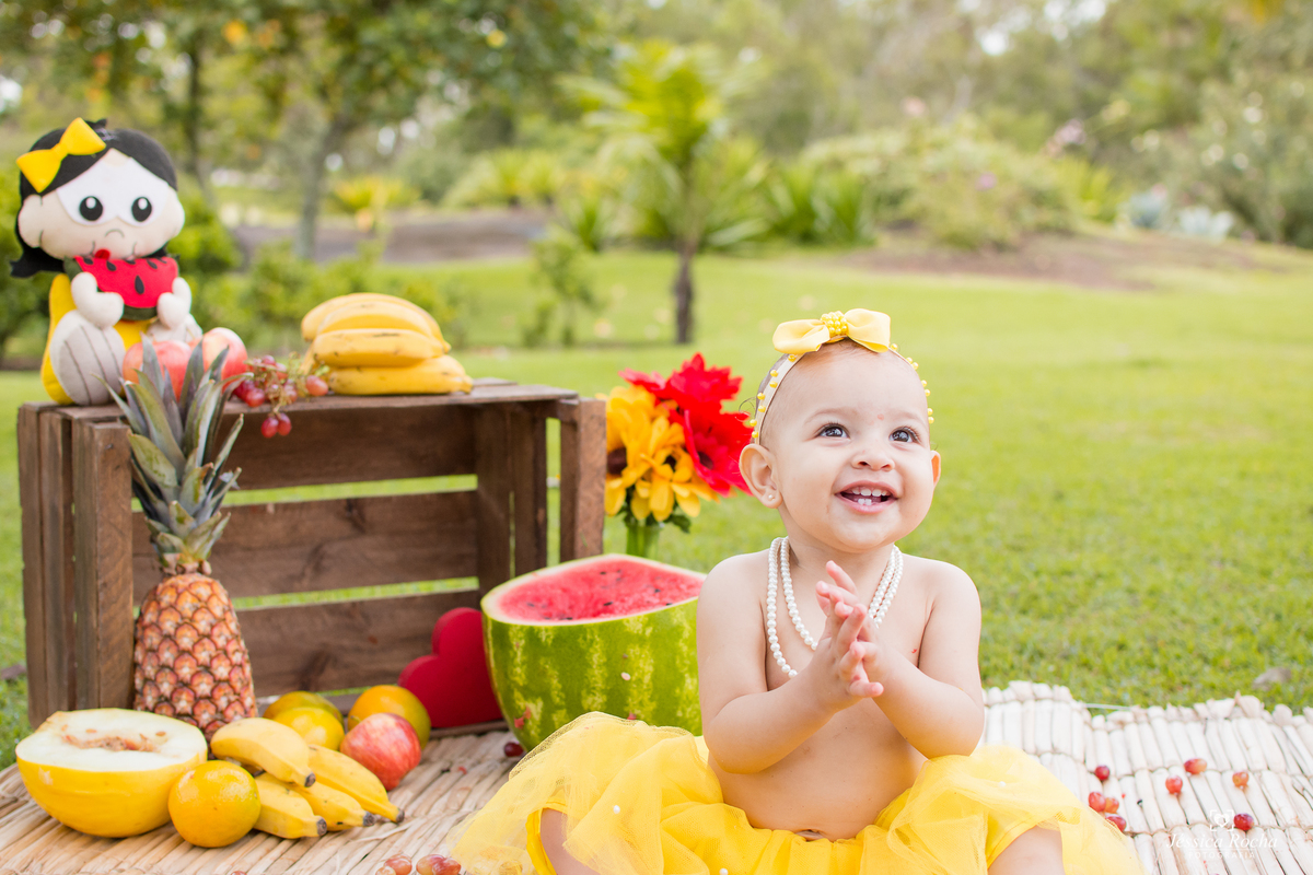 ENSAIO EXTERNO INFANTIL-BOOK DE 1 ANO-FOTOS PRE ANIVERSARIO-BOOK INFANTIL EM VITORIA-SMASH THE FRUIT-SMASH TEMA MAGALI-JESSICA ROCHA FOTOGRAFIA