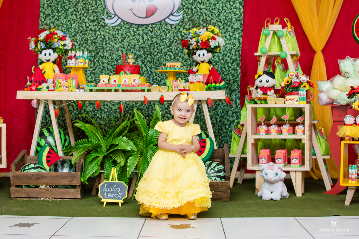 FESTA INFANTIL- DECORAÇÃO TEMA MAGALI-FESTA DE MENINA-FOTOGRAFIA INFANTIL-FESTA DA MAGALI- FESTA DE 1 ANO-FESTA DE CRIANÇA EM VILA VELHA