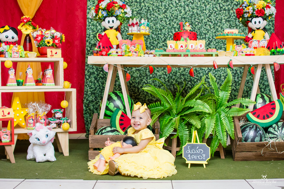 FESTA INFANTIL- DECORAÇÃO TEMA MAGALI-FESTA DE MENINA-FOTOGRAFIA INFANTIL-FESTA DA MAGALI- FESTA DE 1 ANO-FESTA DE CRIANÇA EM VILA VELHA