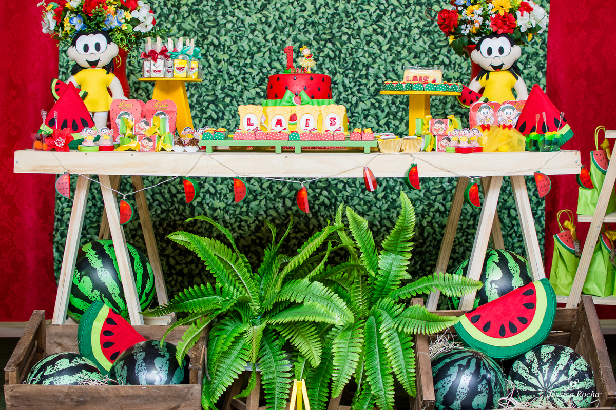 FESTA INFANTIL- DECORAÇÃO TEMA MAGALI-FESTA DE MENINA-FOTOGRAFIA INFANTIL-FESTA DA MAGALI- FESTA DE 1 ANO-FESTA DE CRIANÇA EM VILA VELHA