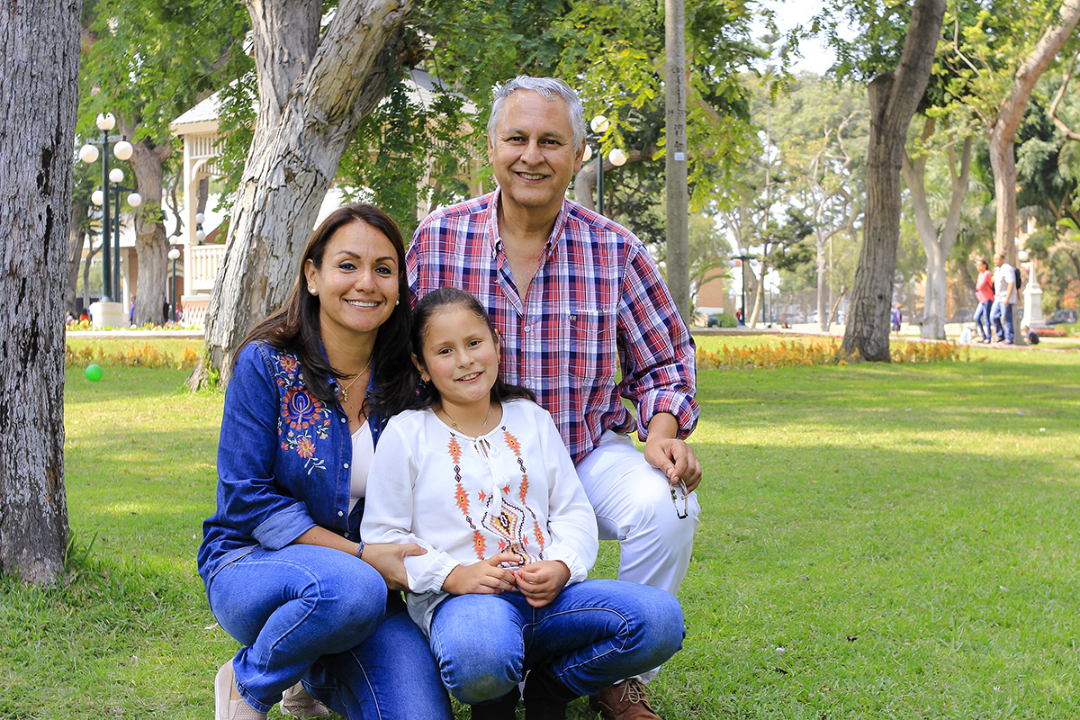 Familia, papas e hija