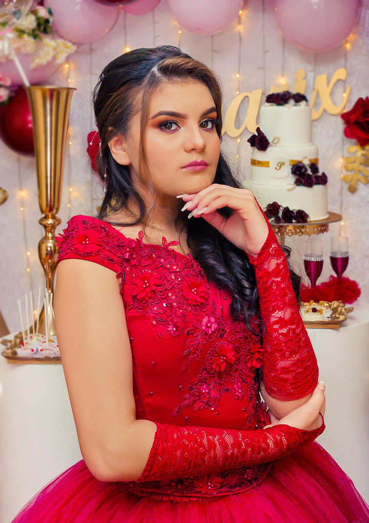 fotos de quinceañera, sesión de 15 años, vestido rojo, mis 15 años, diva