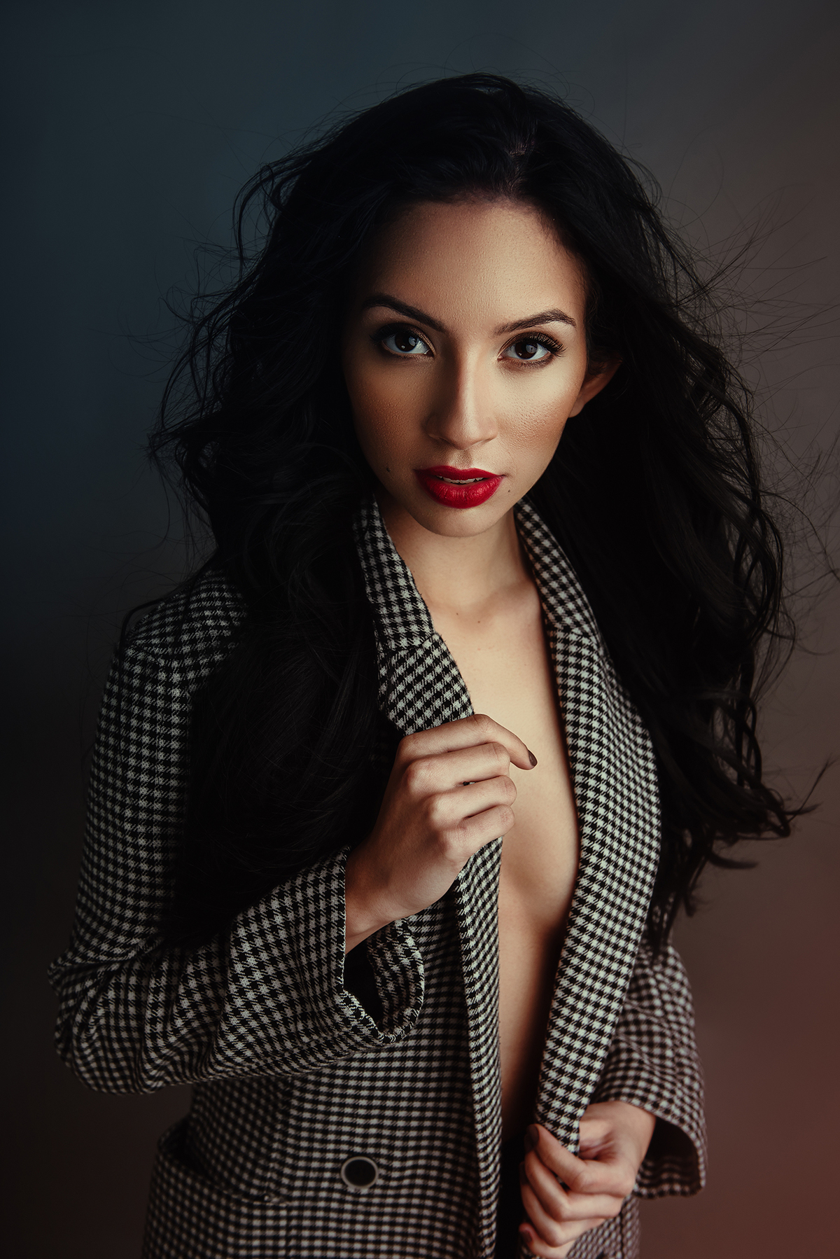 sessão fotográfica de retrato de mulher