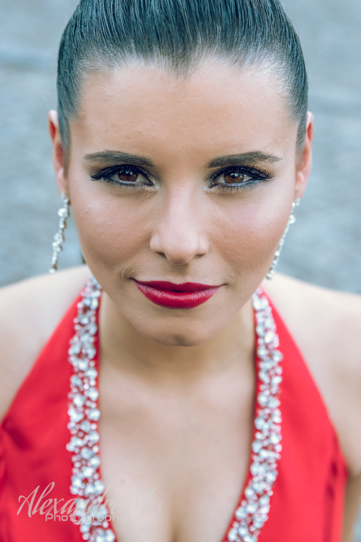 Vestido vermelho, baile de finalistas