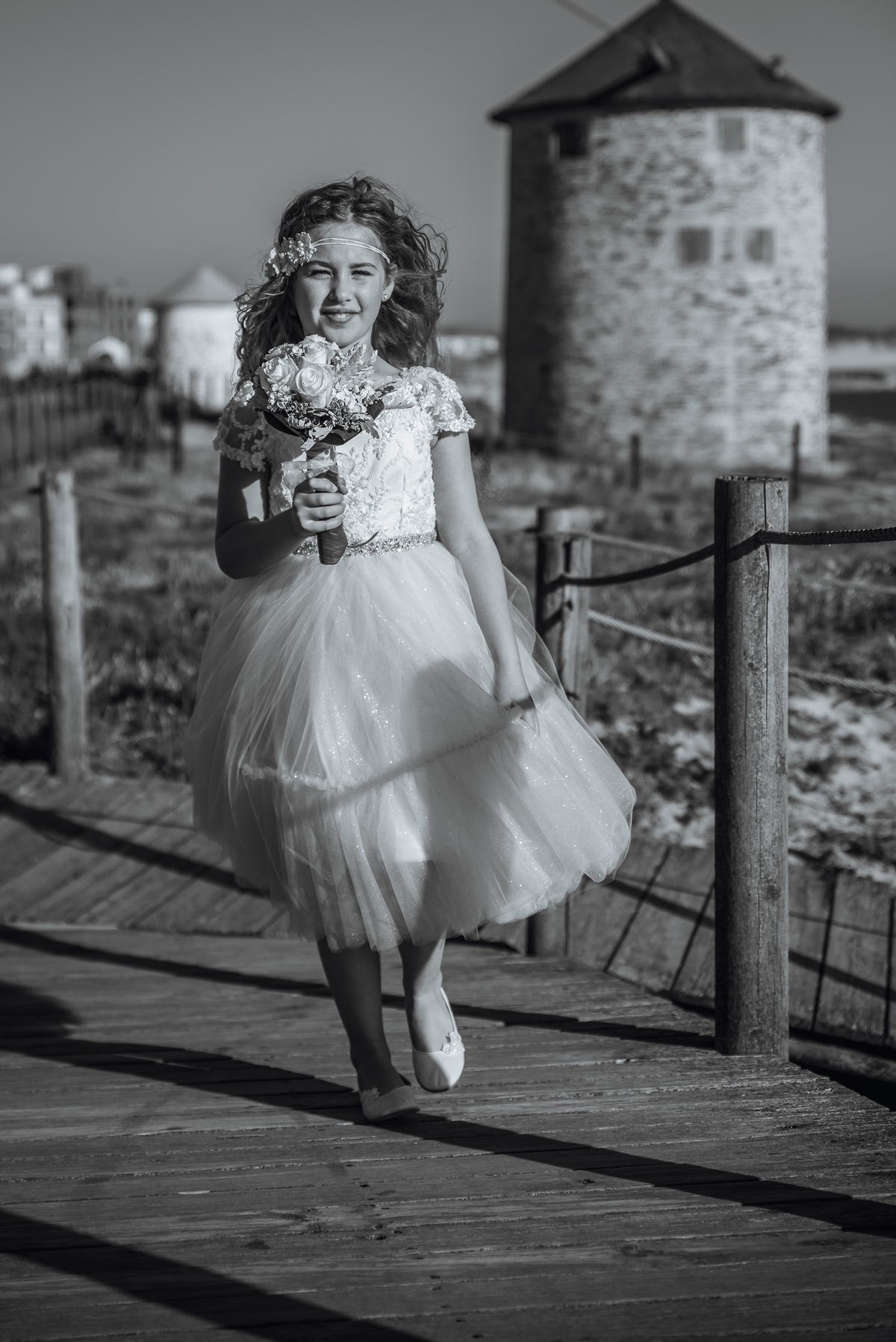 Fotografia Preto e Branco Ramo  Pré Comunhão Apúlia Praia