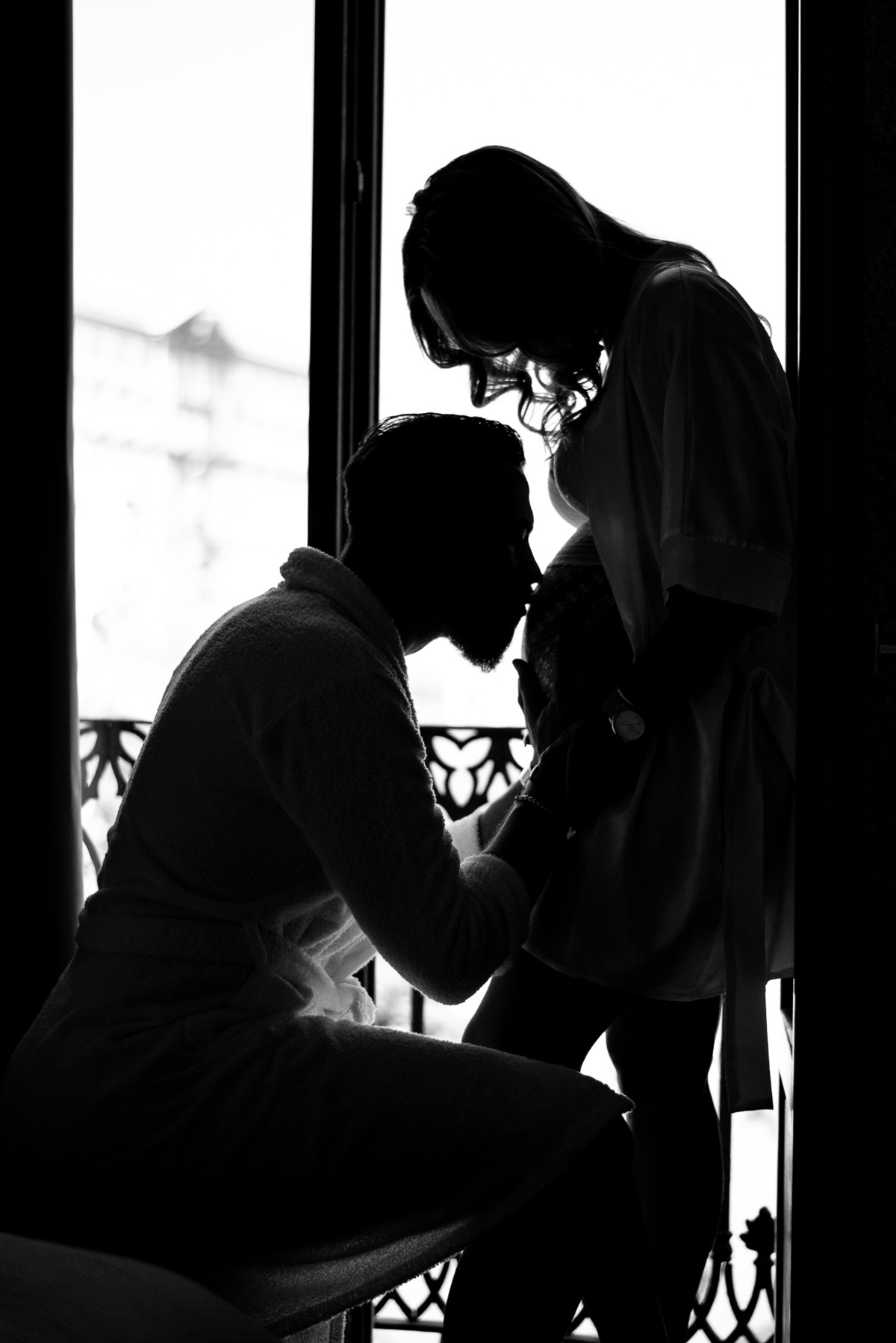 silhueta preto e branco