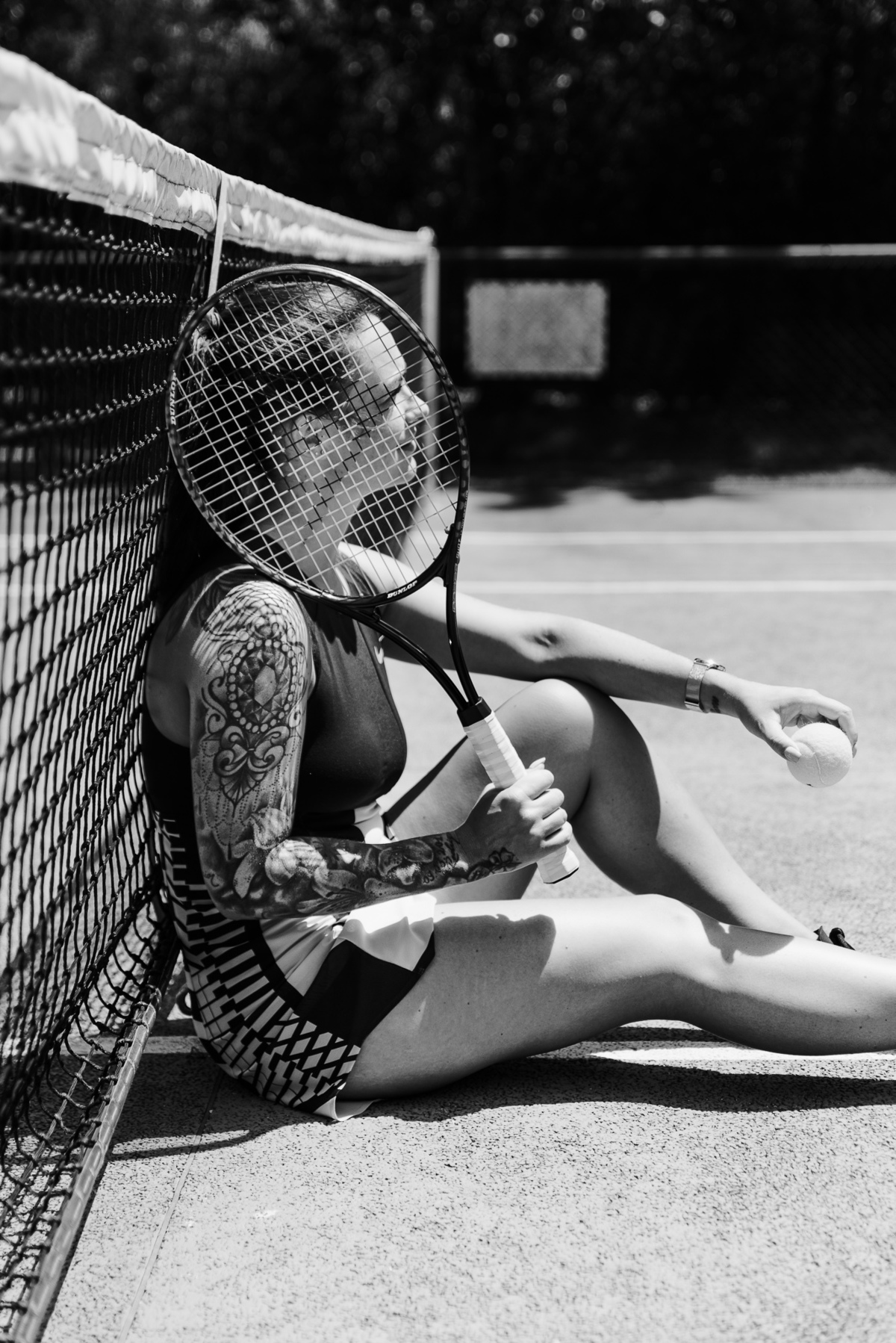 sessão tenis preto e branco