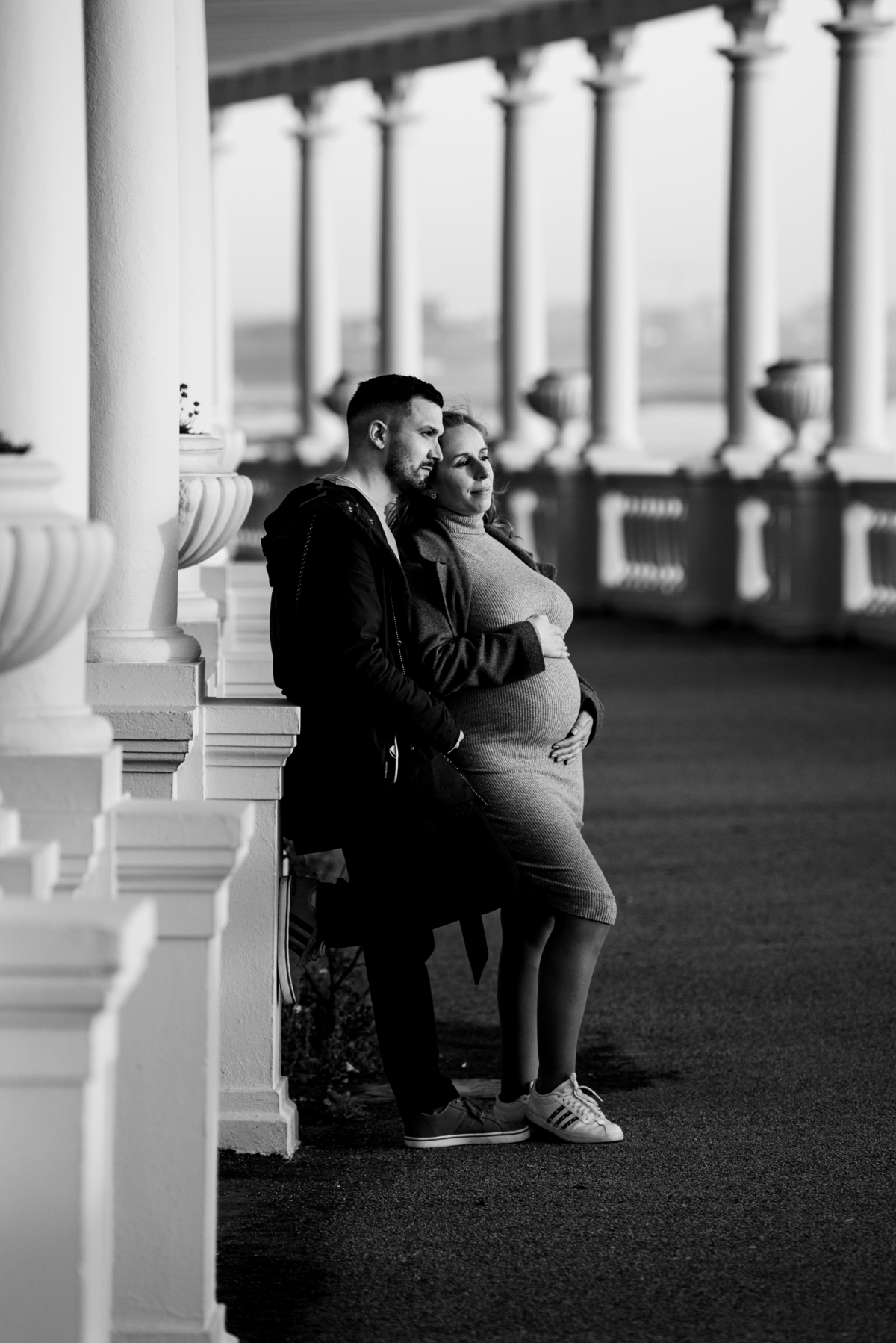 gravida preto e branco porto