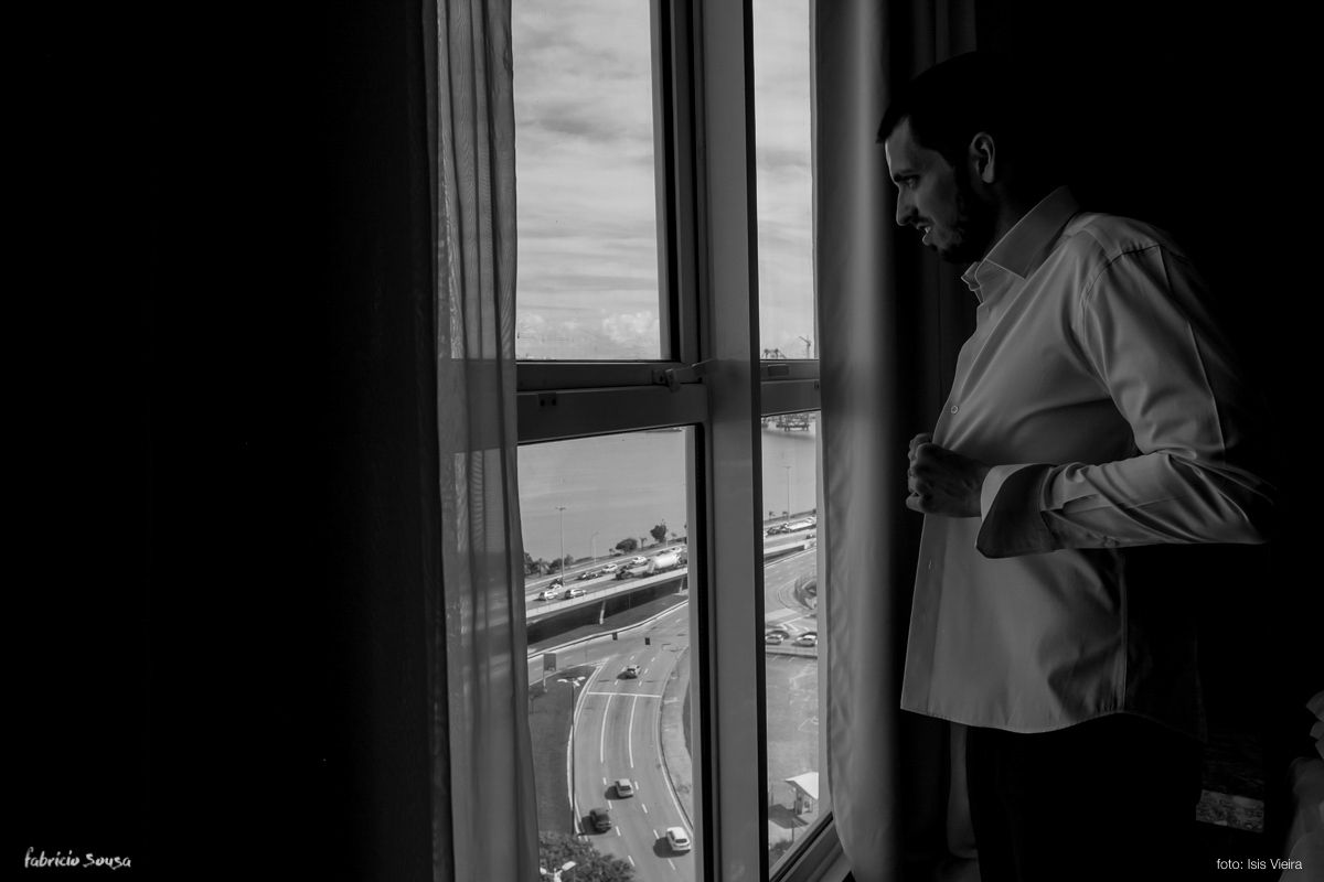 casamento mini-wedding making of noivo Marcel hotel InterCity