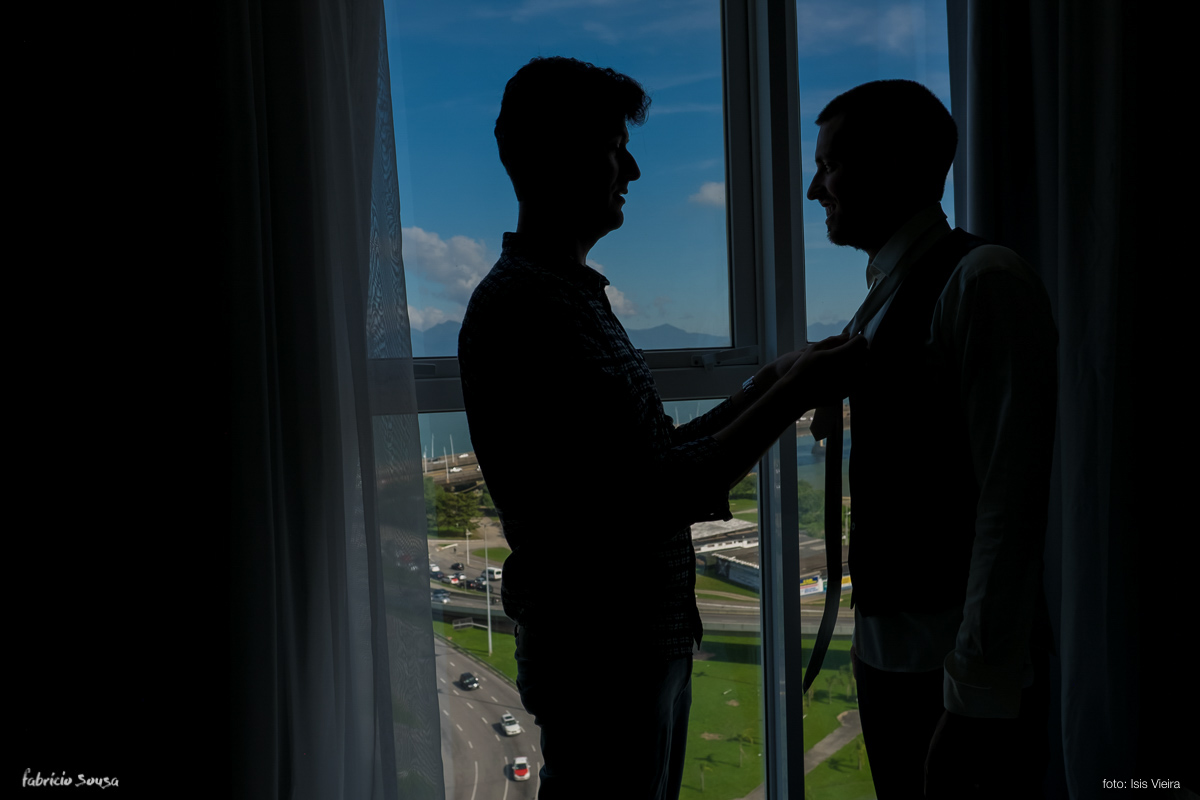 casamento mini-wedding making of noivo Marcel hotel InterCity