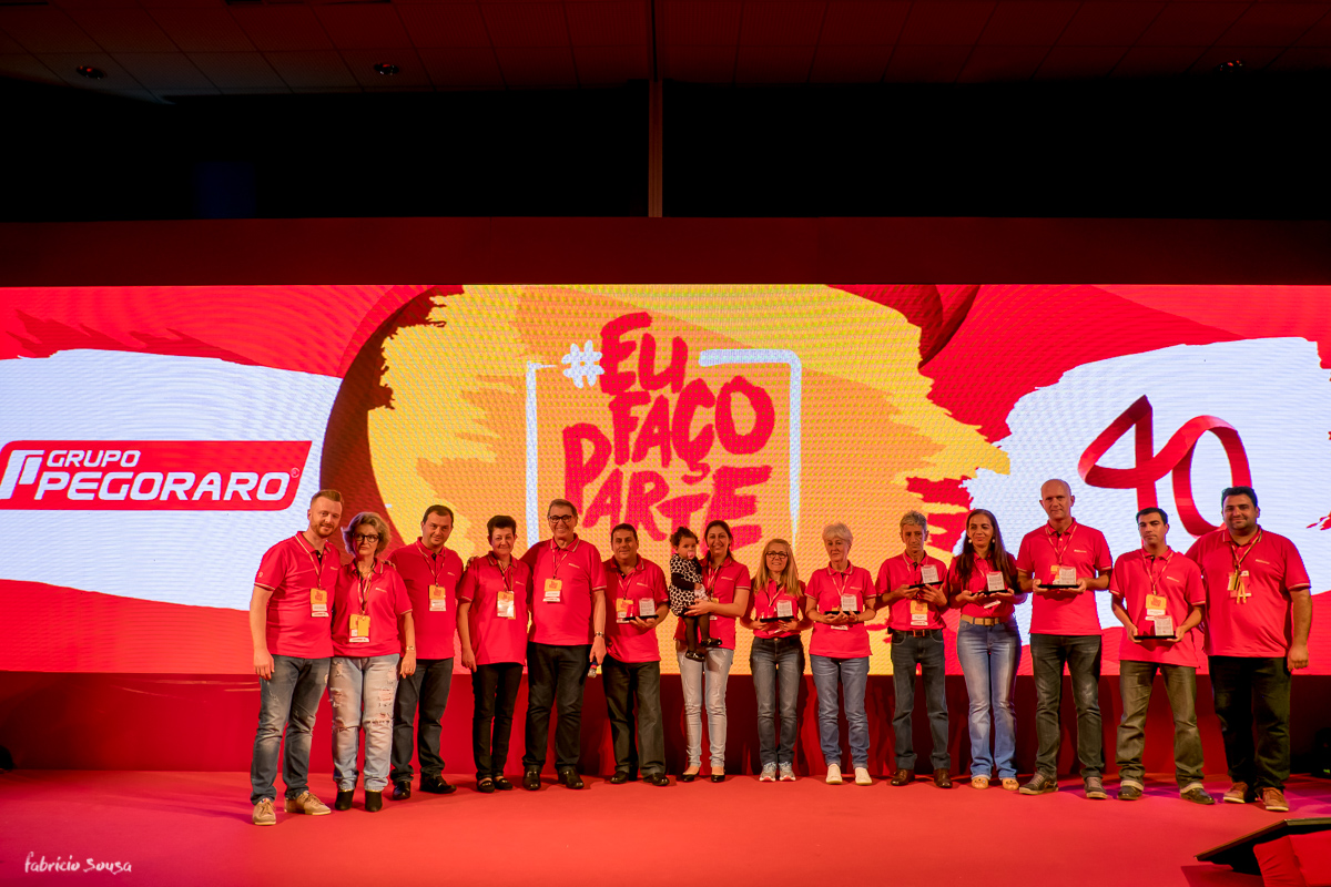 retrato dos homenageados com mais tempo de casa