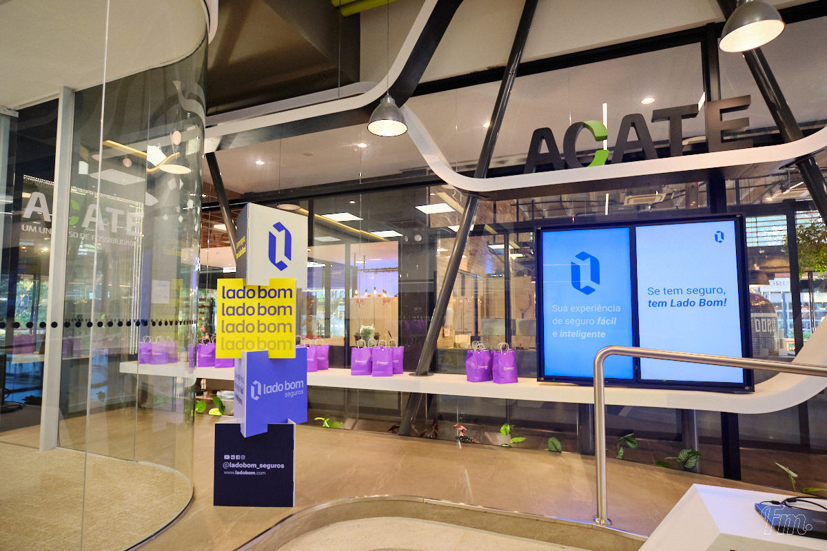 decoração do evento de lançamento da corretora Lado Bom Seguros