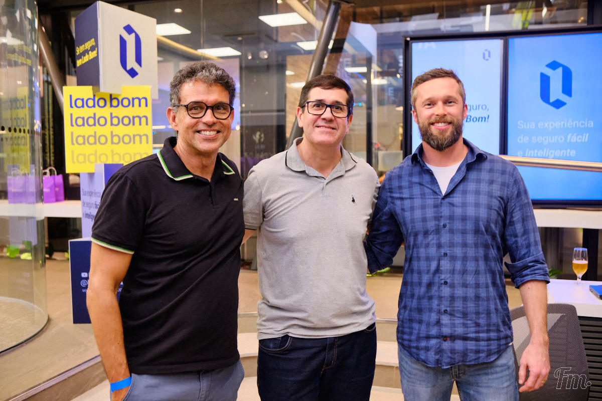 sócios da nova corretora de seguros Lado Bom do grupo Rede Vistorias grupoRV associado a Brognoli em Florianópolis ACATE Experience
Enrico Dias,  Eduardo Barbosa e Jonatan Hartmann Matschulat