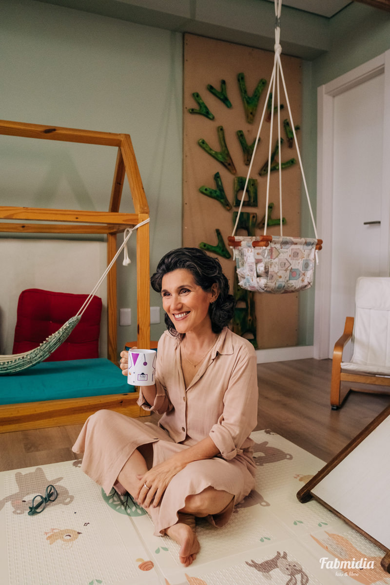 retrato Pediatra Márcia Gomes da Silva em seu consultório no Multi Open Shopping Florianopolis Rio Tavares