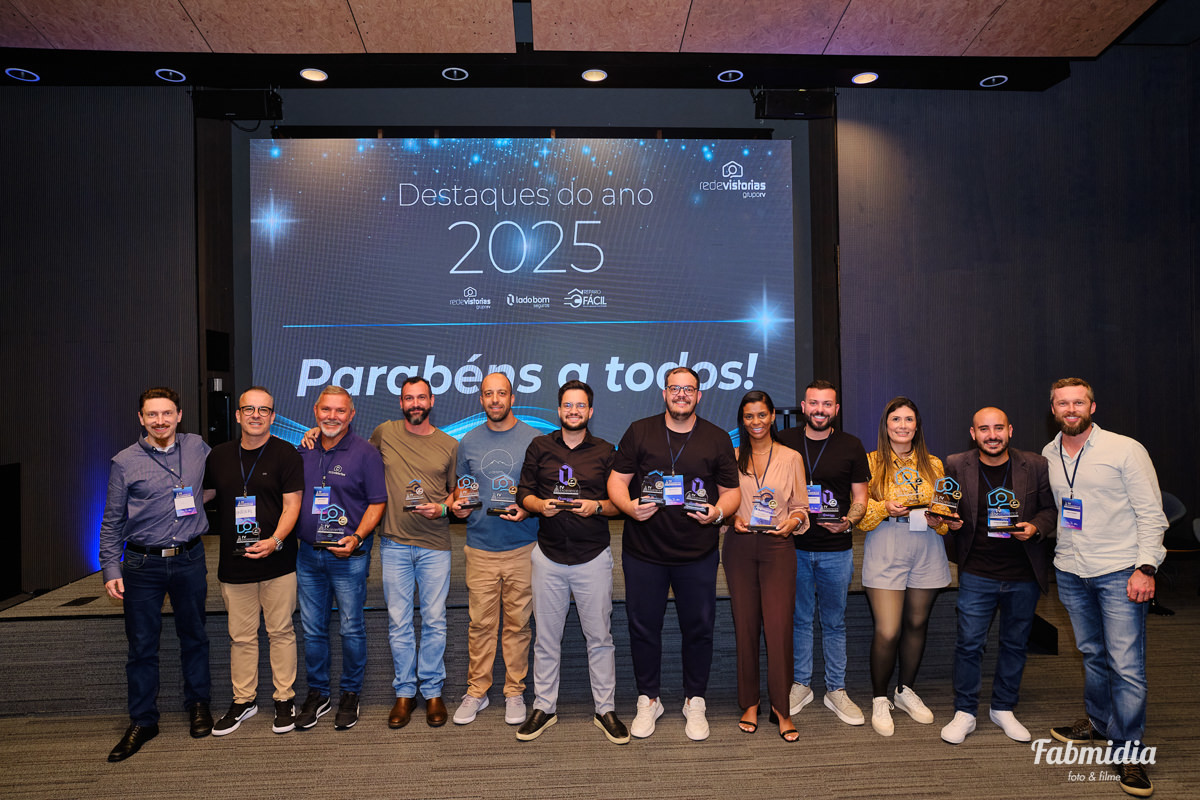 RV Experience 2026 convenção de franquados Lado Bom Seguros Rede Vistorias e Reparo Facil no Sapiens Parque Florianopolis Santa Catarina  premiação dos franquados