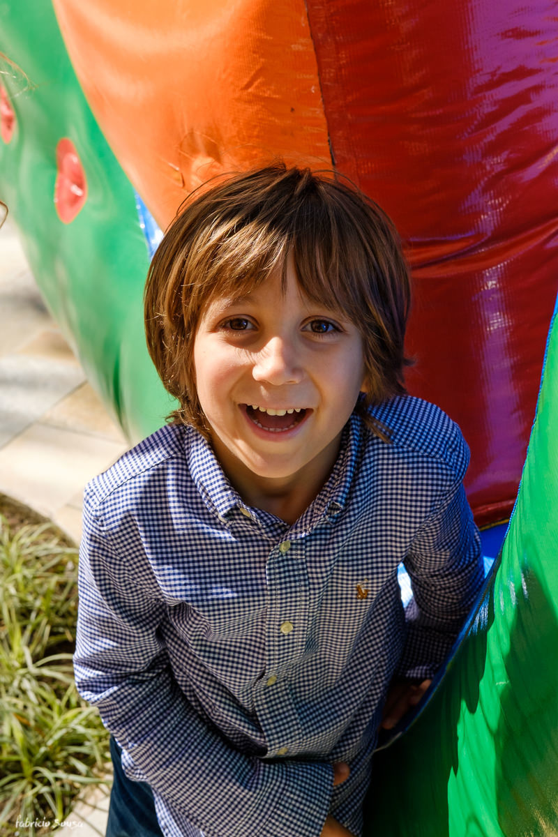 sorriso do Dudu pra câmera