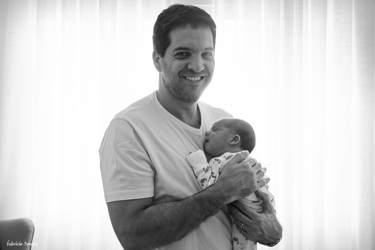 retrato do papai Bernardo com filho Pedro em ensaio família