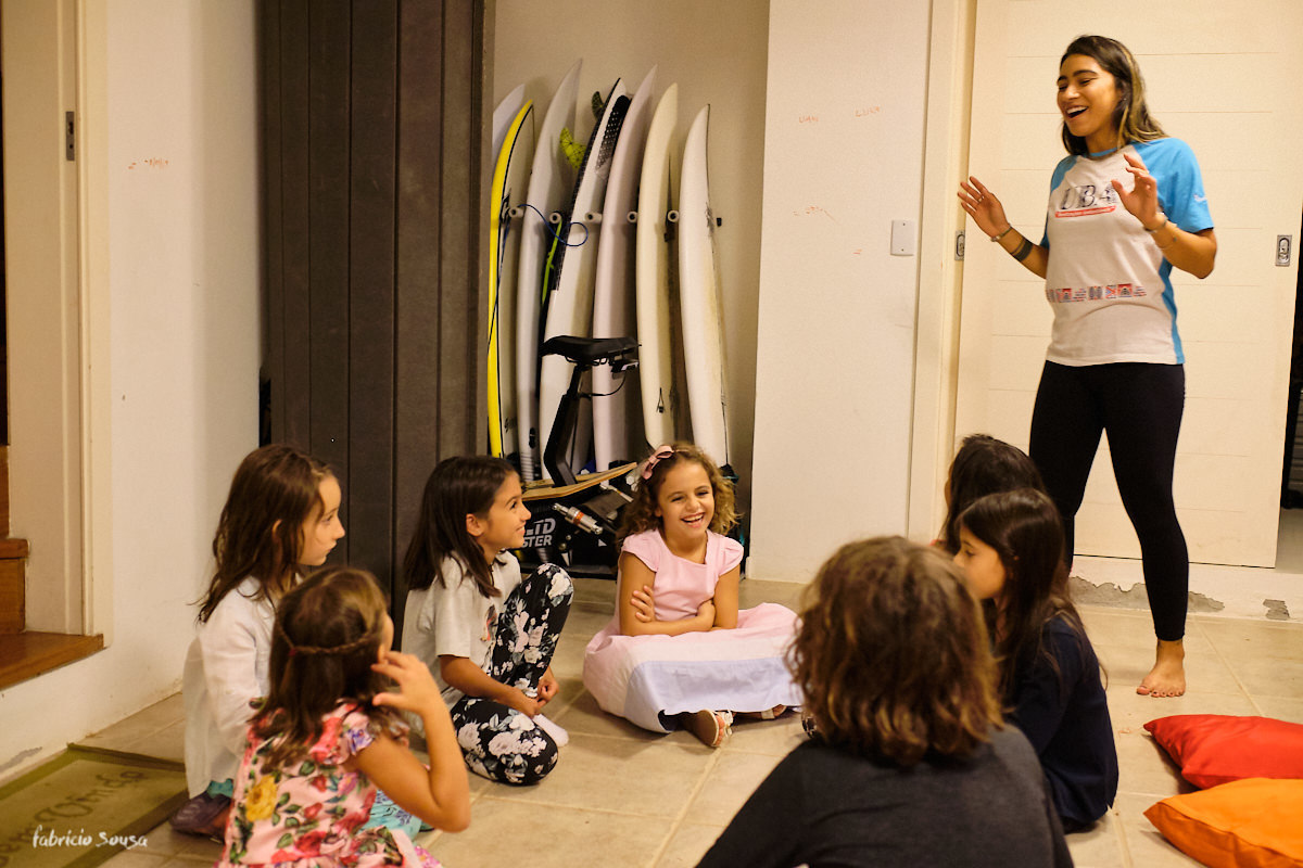 rodinha das meninas com recreação da Ubá realizações sustentaceis em Floripa