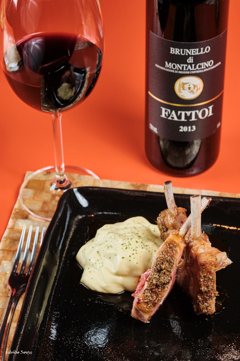 carré harmonizado com vinho fattoi sugestão da enóloga Josi Pieri no bistro Vivamo em Garopaba
