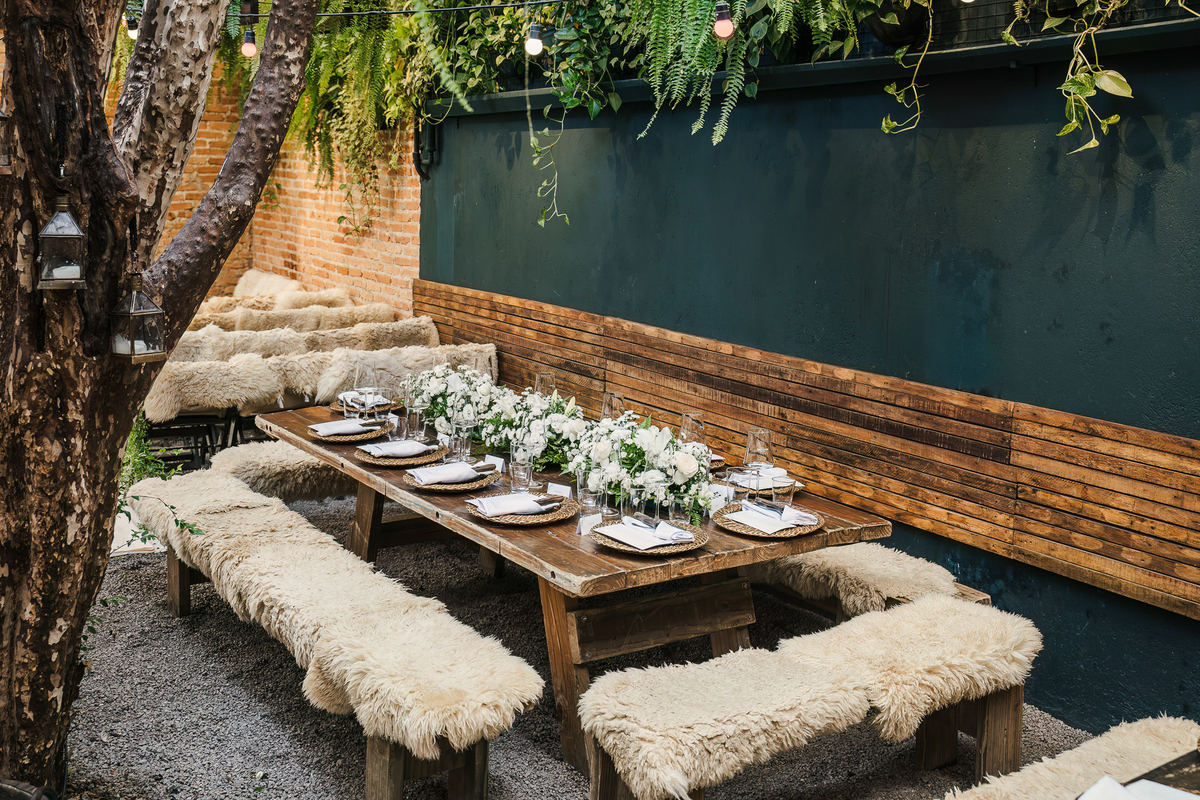 Detalhes da decoração de mini wedding no Rincon Escondido em São Paulo