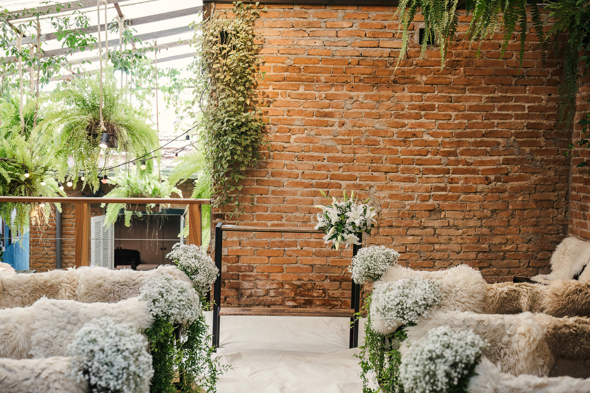Detalhes da decoração de mini wedding no Rincon Escondido em São Paulo