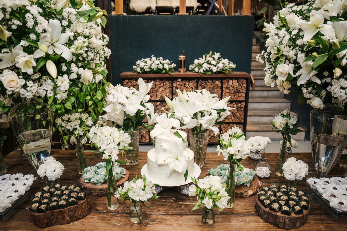 Detalhes da decoração de mini wedding no Rincon Escondido em São Paulo