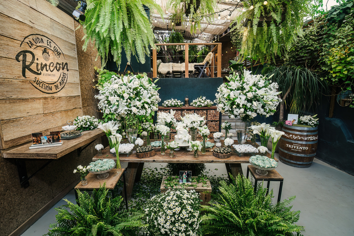 Detalhes da decoração de mini wedding no Rincon Escondido em São Paulo