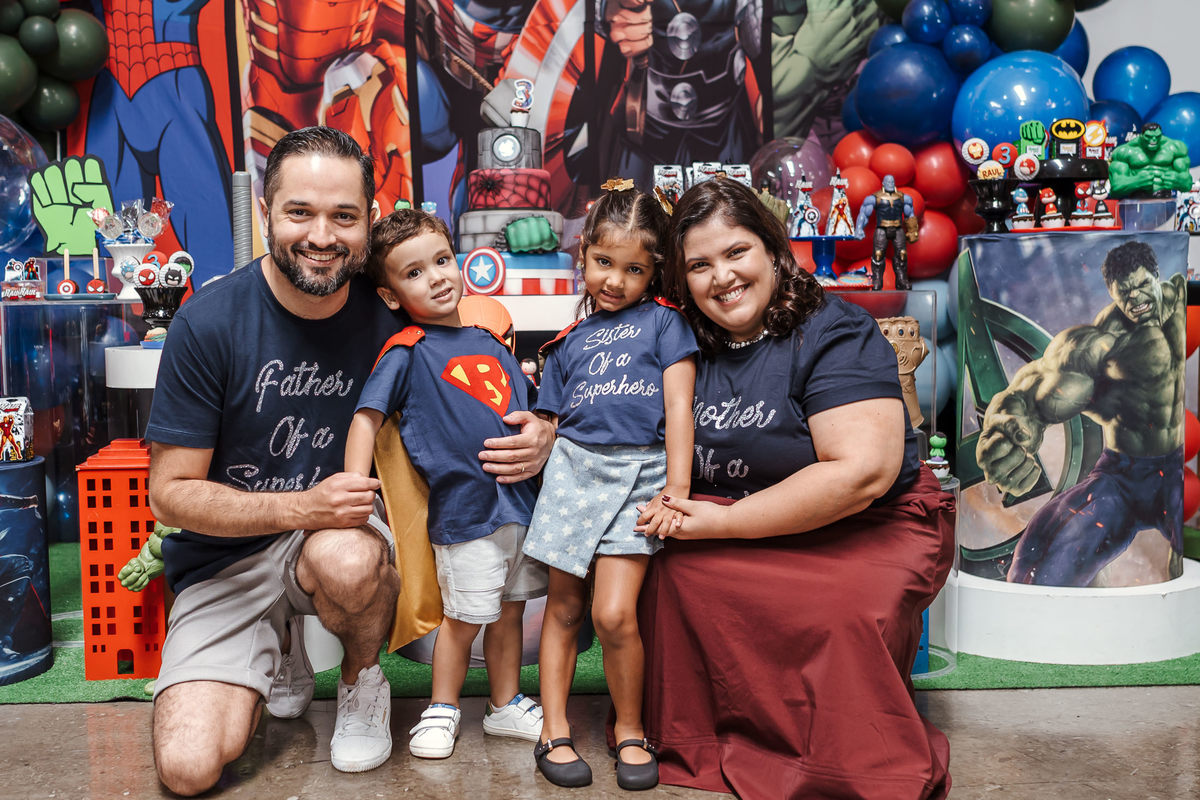 Festa Infantil tema super heróis no Espaço Jack Kingdon em Santo André por Jstella Fotografia