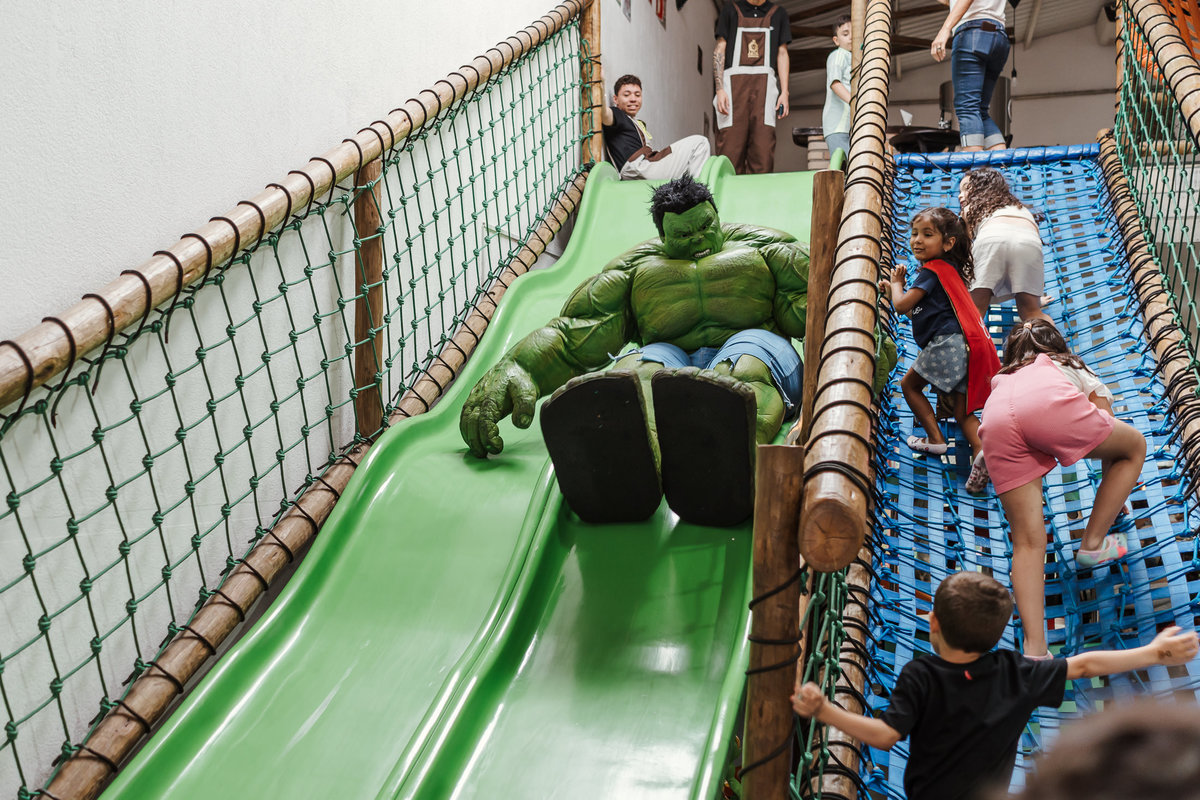 Festa Infantil tema super heróis no Espaço Jack Kingdon em Santo André por Jstella Fotografia