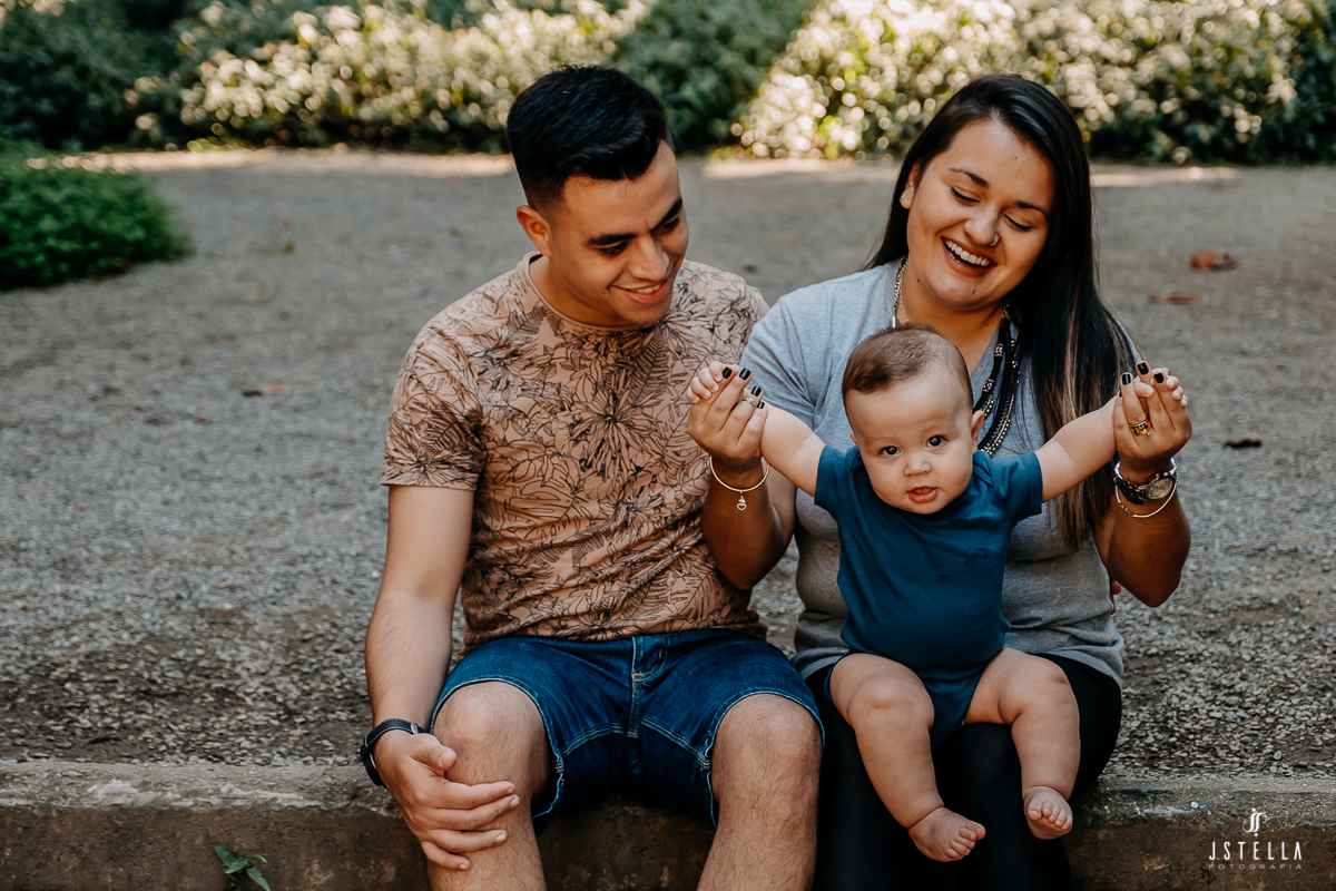 ensaio de bebê no parque