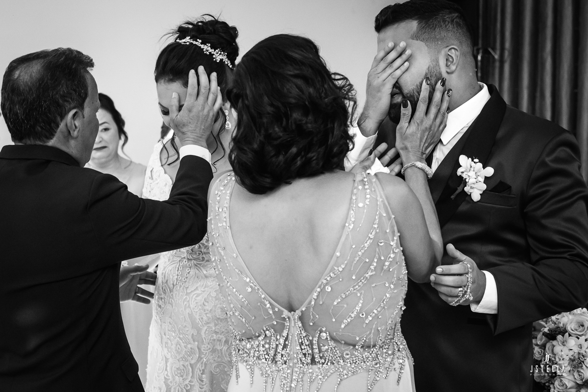 benção dos pais dos noivos