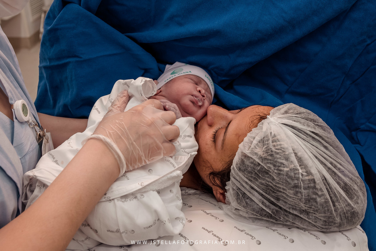 foto após nascimento do bebê