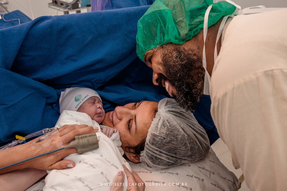 foto após nascimento do bebê