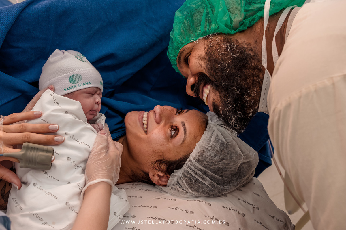 foto após nascimento do bebê