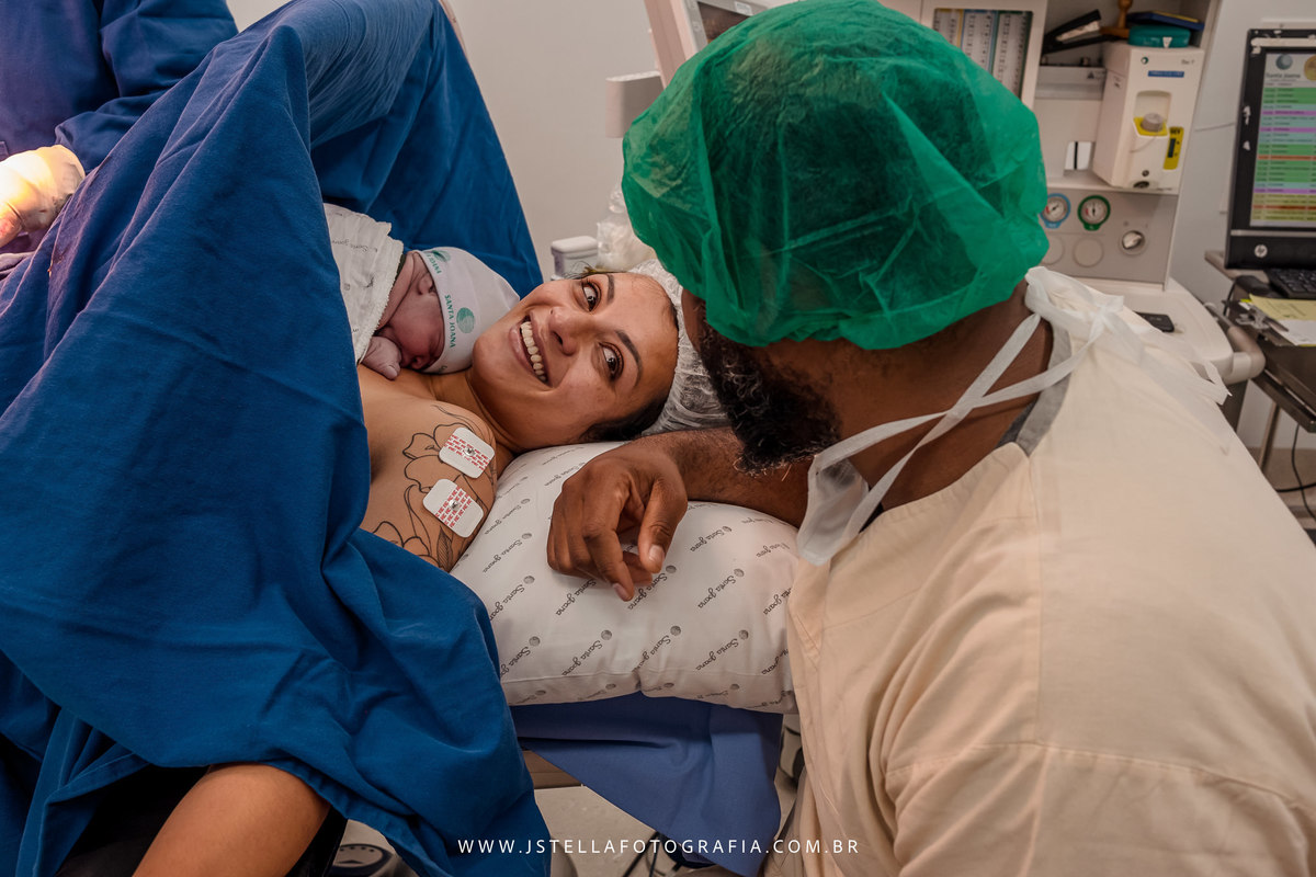 foto após nascimento do bebê