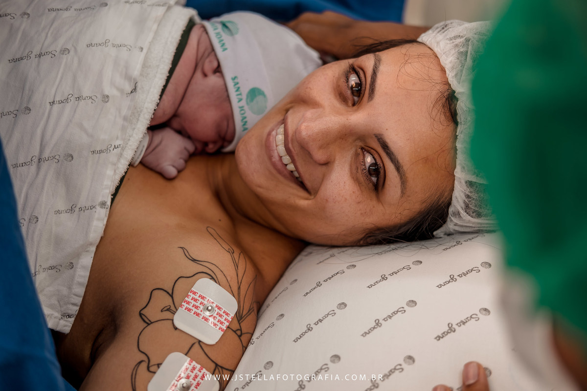 foto após nascimento do bebê